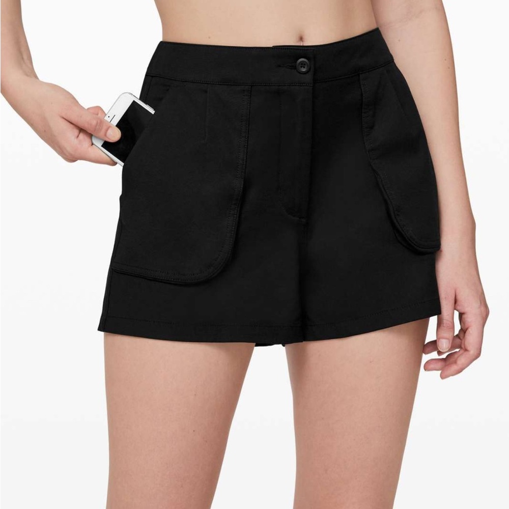 lululemon athletica Black Cargo Shorts